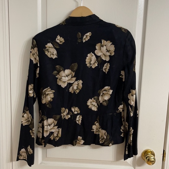 Rena Rowan Rayon Vintage Floral Lightweight Blazer - Picture 5 of 5